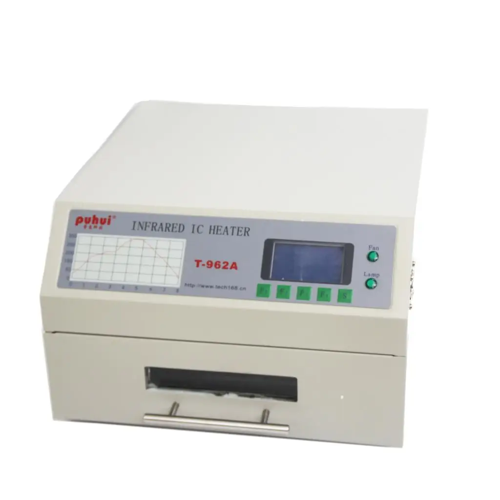 

T-962 Reflow Oven Infrared IC Heater Soldering Machine 800W 180 x 235mm Desktop T962 for BGA SMD SMT Rework