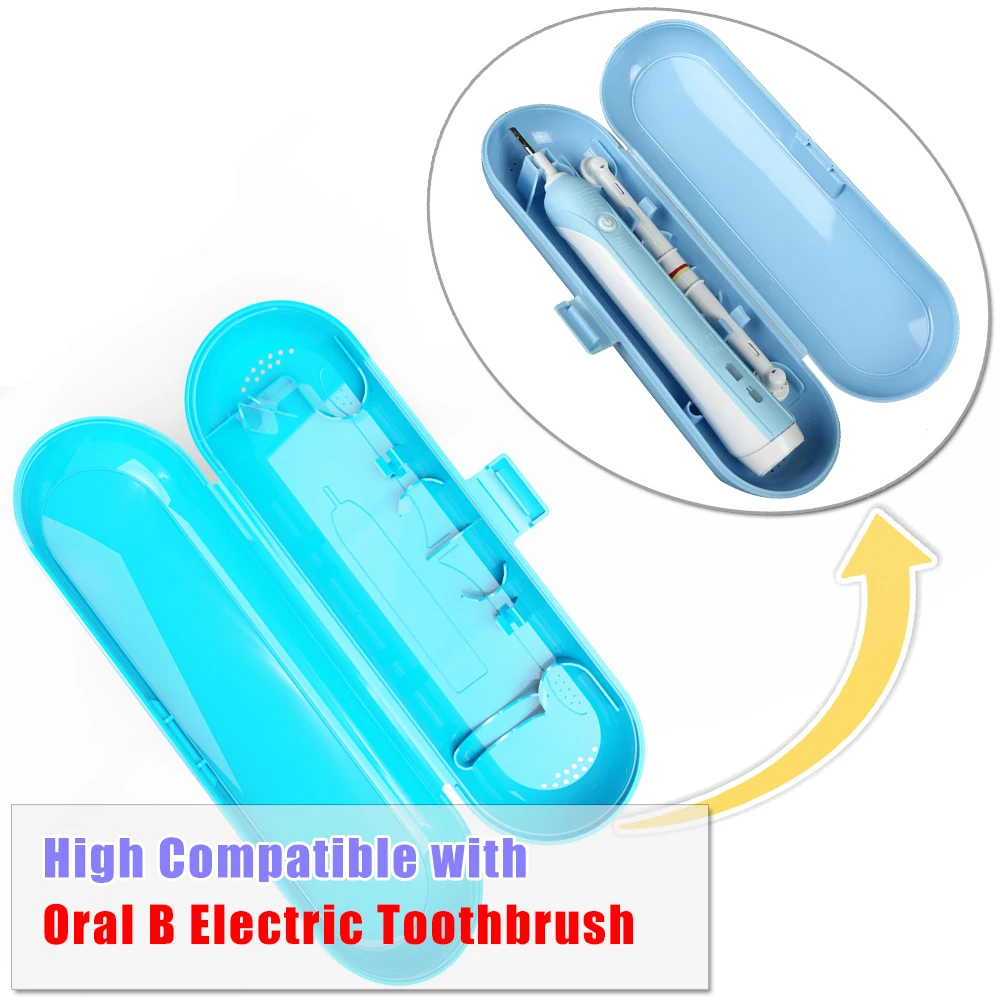 Electric Toothbrush Travel Case for Oral-B Toothbrushes More Choice with Brush Head or Covers for Oral B Toothbrush Heads