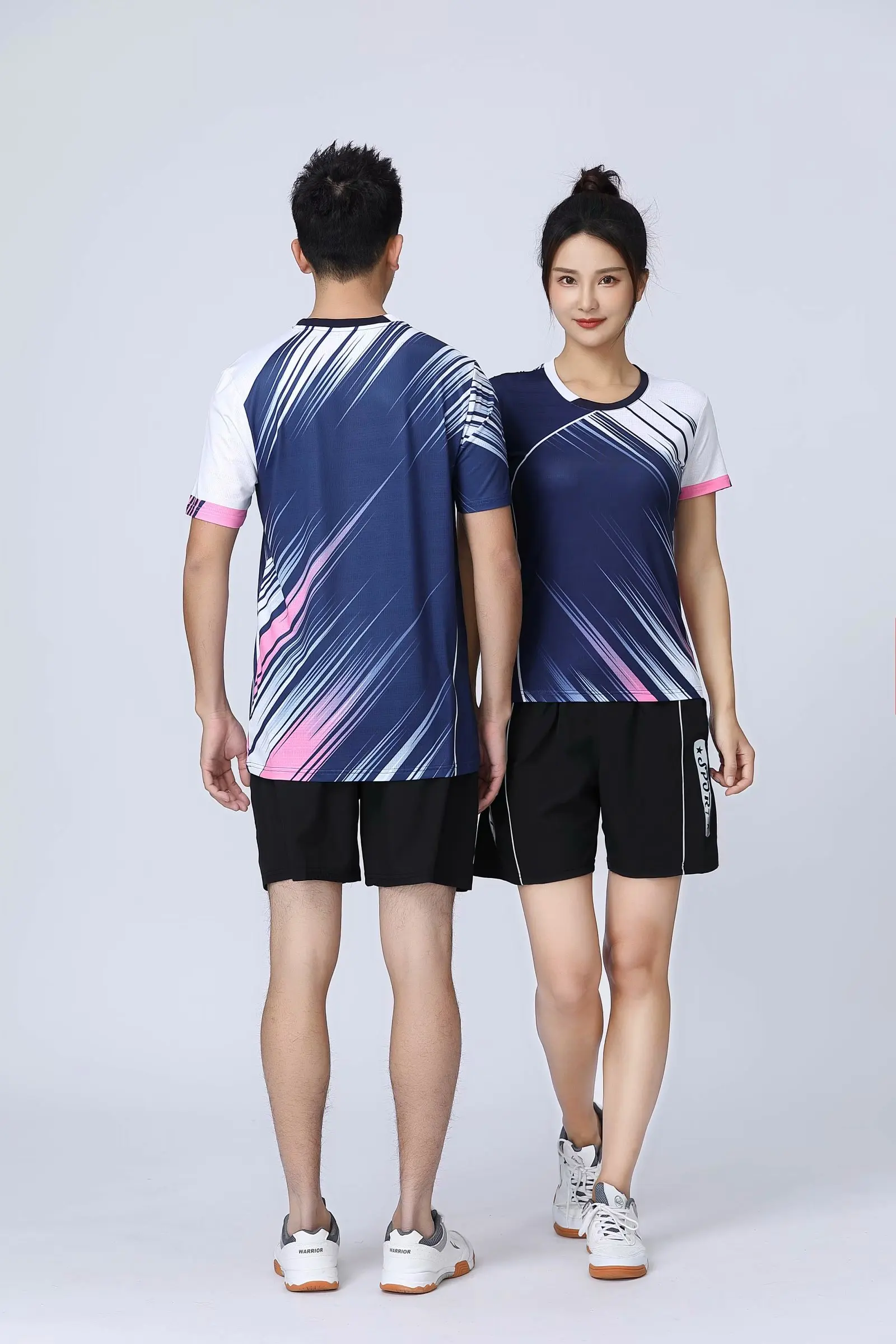 2023 Badminton T-Shirt Men/Women Kids tennis shirt Quick Dry Short-Sleeve Training exercise Breathable Shirts For Male Female 4