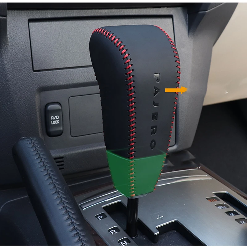 Suitable for Mitsubishi Pajero V97V93 Car shift shaft sleeve shift handbrake three piece protective sleeve interior accessories