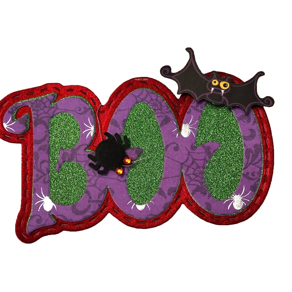 New Halloween Boo Shaker Bag Topper Cutting Dies Stencils for DIY Scrapbooking Decorative Machines on the Market