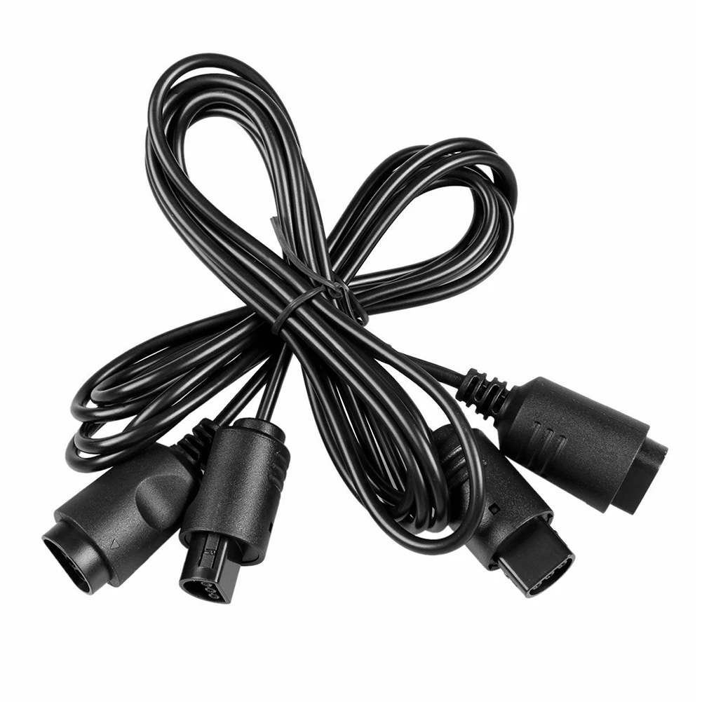 Controlador de datos de consola de juegos, adaptador portátil, Cable de extensión de línea Plug And Play de carga alargada para N64, 2 uds.