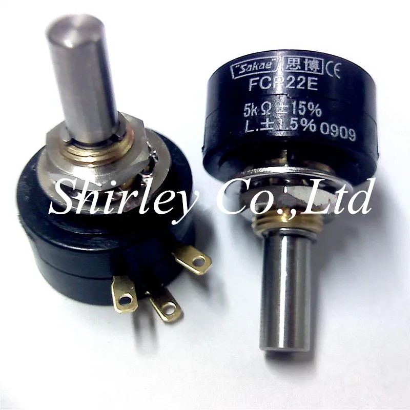 1PCS 100% new FCP22E 1K 2K 5K 10K Ohm SAKAE Bushing mount Potentiometer 1Turn FCP22E Japan