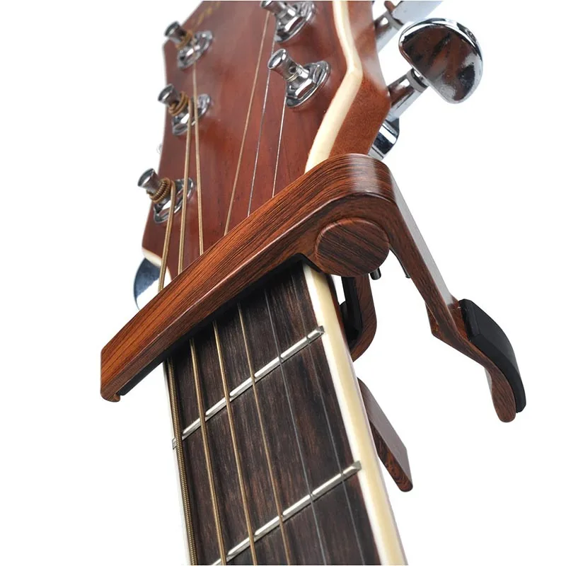 Guitar MA-12 Capo Zinc Alloy Wood Grain Ukulele Guitar 6-string Universal Tool Professional Retro Musical Instrument Accessories