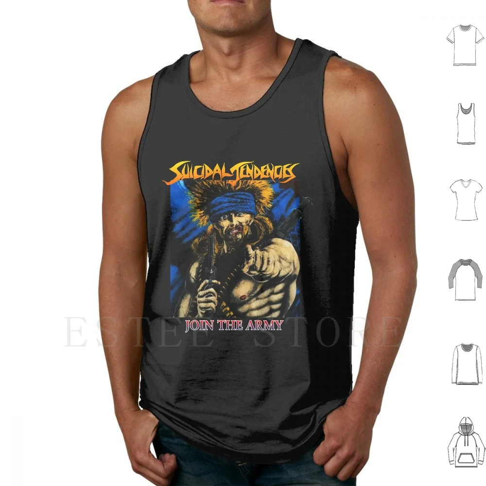 Join The Army Suicidal Band Tendencies Fight On Tank Tops Vest Cotton Suicidal Tendencies Suicidal Tendencies Band Suicidal