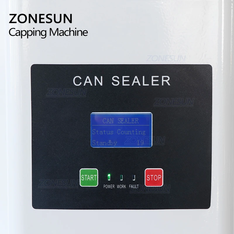 ZONESUN Seamingl Aluminum Tin Beer Ring-Pull Cans Automatic Plastic Bottle Cap Induction Beer Canning jar Sealing Machine