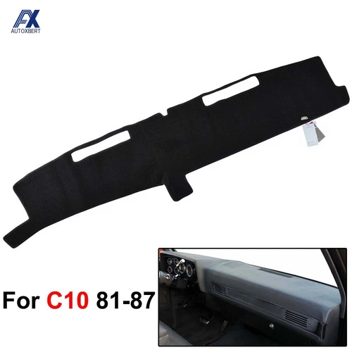 Imagen 1 del producto Cubierta de salpicadero para Chevrolet Chevy C10, alfombra de salpicadero de camión Silverado de tamaño completo 1981-1987, parasol