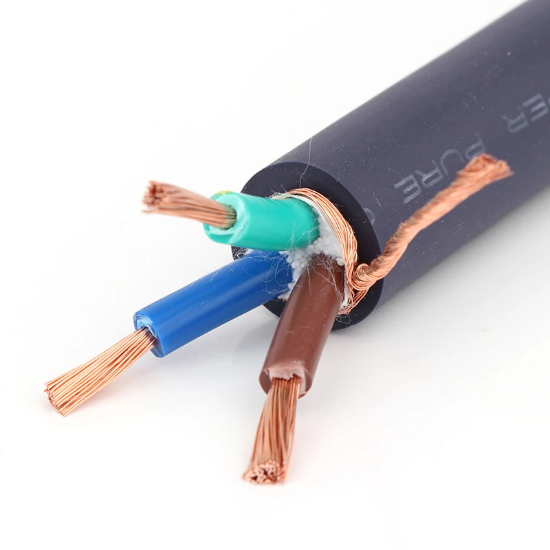 Hi-end  D503 PC OCC copper AC power cable, Pure copper power wire ,cable for amplifier CD Player ,Power cable Bulk power wire