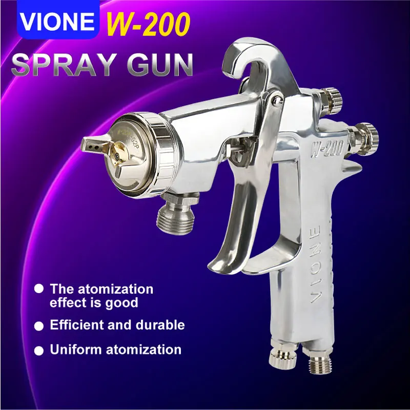 W-200 Spray Gun Pressure Type for Furniture Wood Big Object Soraying W200 Paint Spray Gun 1.2/1.5/1.8/2.0/2.5mm