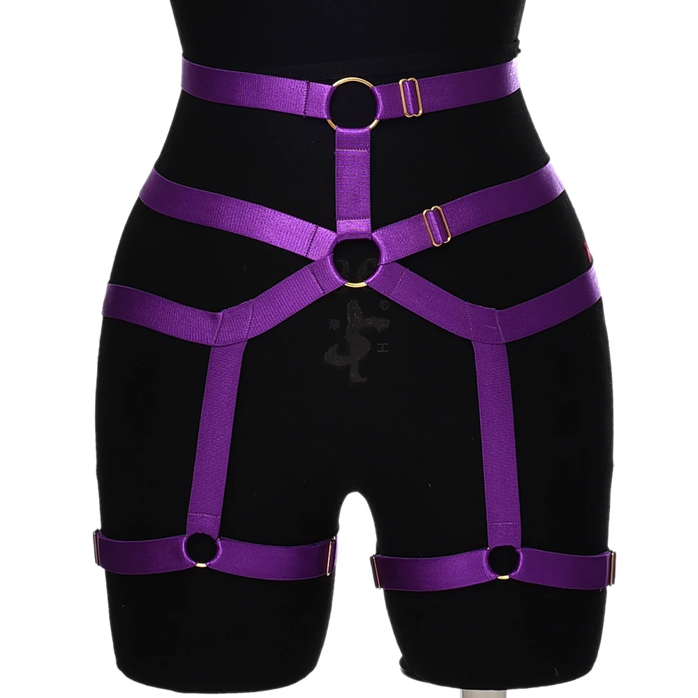 Bondage Leg Harness Gothic High Waist Leg Garter Belt Punk Fetish Sexy Pole Dance Body Harness Belt Thigh stockings Garter