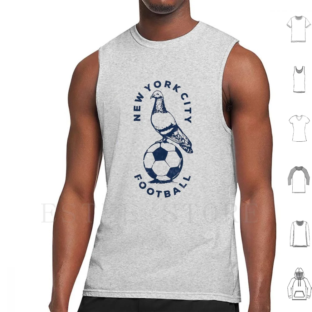 New York City Pigeon Football Tank Tops Vest Football Soccer New York City New York Nyc City Pigeon