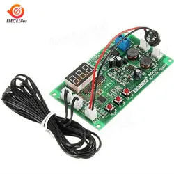 12V Dual Channel Digital Thermostat 3 Wire PWM Fan Speed Controller Intelligent Temperature controller with NTC 3950 Sensor