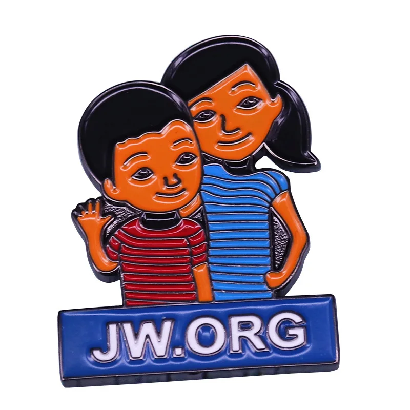 Jw.org Pioneer Cartoon Brooch Metal Enamel Lapel Badge Collect Denim Jacket Backpack Pin Decoration Given Friends And Fans Gifts