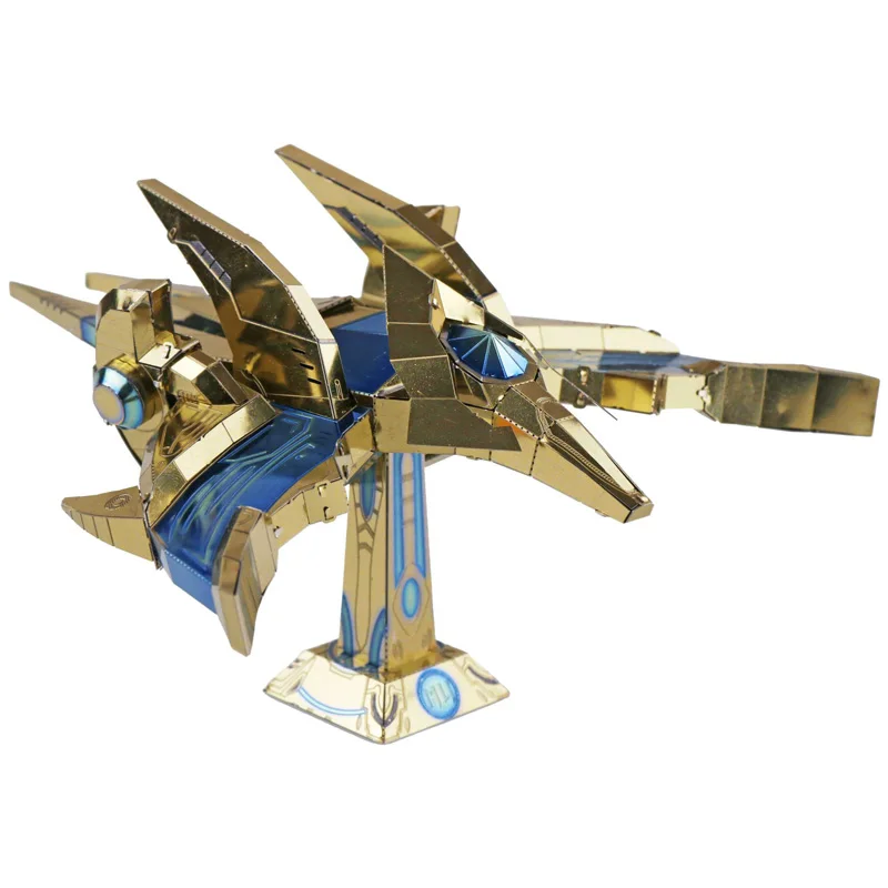 MU 3D Metal Nano Puzzle Star Craft Protoss Phoenix Model Kit YM-L031 DIY 3D Laser Cut Assemble Jigsaw Toys For Audit