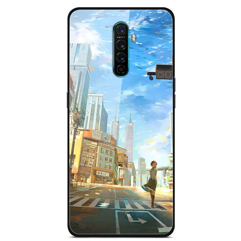 For Realme X2 Pro Cases Realme X2 Tempered Glass Hard Back Cases for OPPO Realme X2 Covers Soft Bumper Fundas Realme X2 X 2 Pro