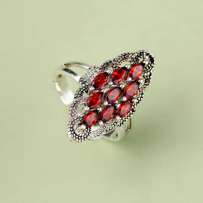925 Sterling Silver Open Rings For Women Personality Simple Style Lady Prevent Allergy Sterling-silver-jewelry