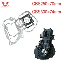 Para zongshen CBS250 CBS300 300cc junta de motor motocicleta junta de cilindro de bicicleta 74mm ZS174MM 250cc 70mm XGJ300R