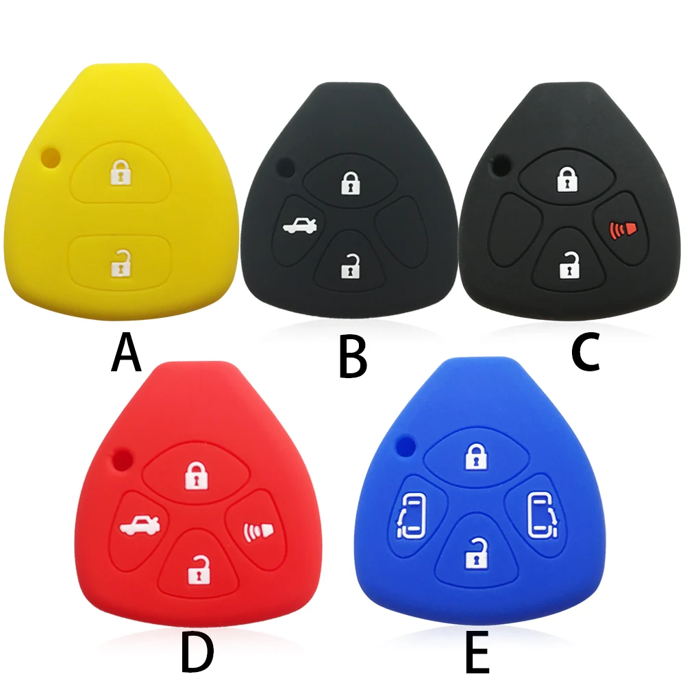 Key Holder Case for Toyota Yaris/Vitz Auris Mk I 2007 Corolla Verso Hilux 7 RAV4 Porte Camry Car Key Cover Keychain 2/3/4buttons