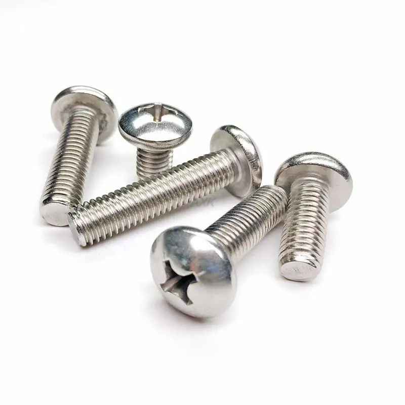 50pcs UNF 00#-90 0#-80 US Fine Thread 304 A2-70 Stainless Steel Cross Recess Round Phillips Pan Head Screw Bolt