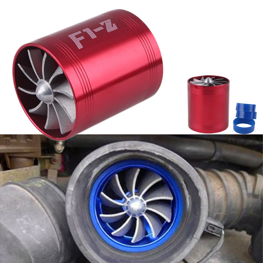 

Car Air Intake Turbine Refit Turbo Gas Fuel Oil Saver Fan Turbo Supercharger Turbine Fit for Air Intake Hose Dia 65-74mm