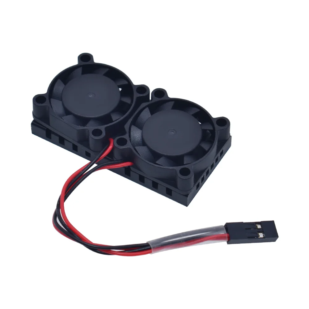 Raspberry Pi 4 Model B,3B+ Dual Fan with Pi 4B Heatsink Kit, Cooling Fan Kit with Tape for Raspberry Pi 4B / 3 B+