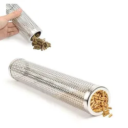 Stainless Steel BBQ Accessories 12inch 30cm Round Cold Smoke Generator Tube Bacon Smoker
