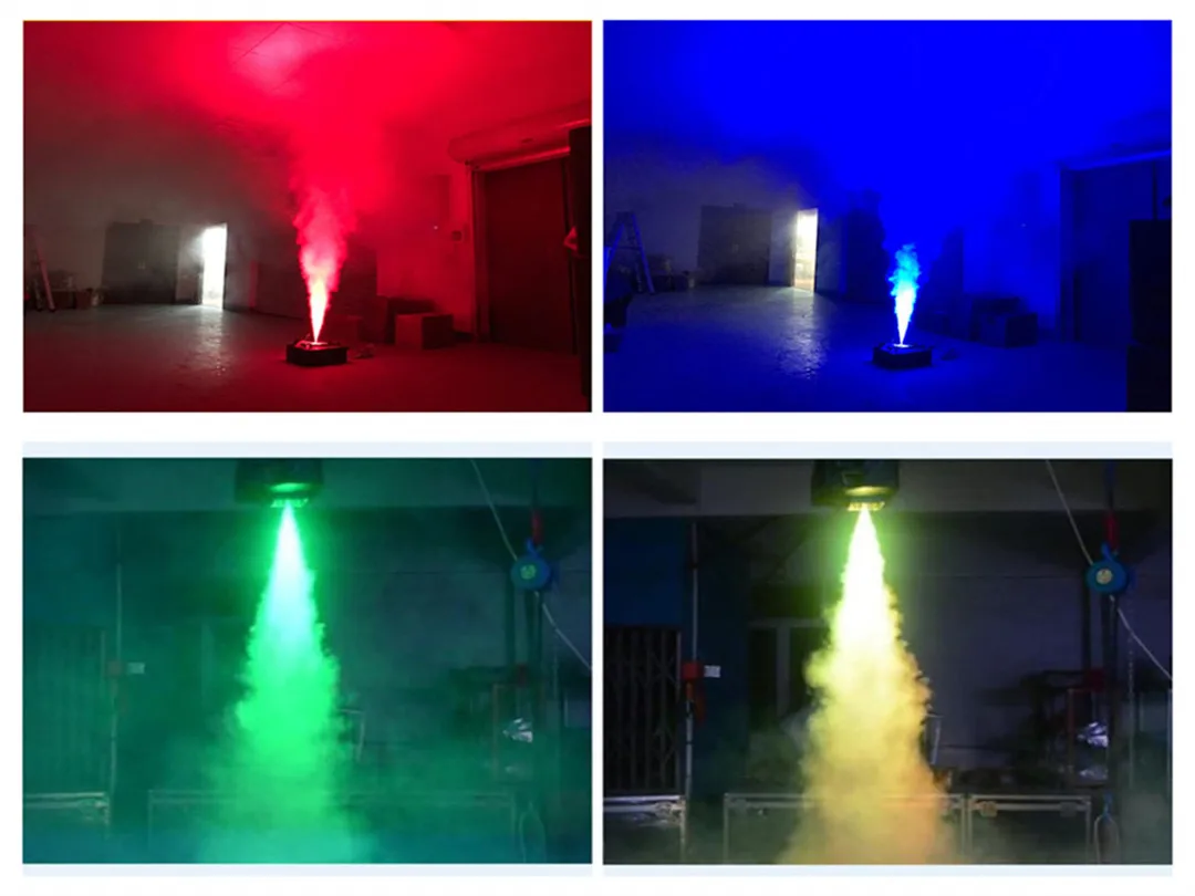 1500W Vertical Smoke Machine 1500W 3000W Column Haze machine 24 LEDs Multi Colors Fog Machine Remote Control for Stages, Disco