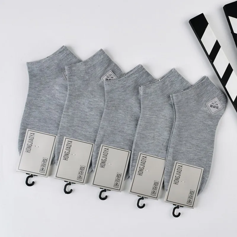 5 Par 1 Lot Unisex Men Women Socks Set Pack Harajuku Streetwear Short Ankle Socks White Black Casual Hip Hop Skateboard Sox — zdjęcie 4