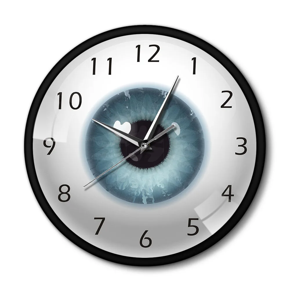The Eye Eyeball Pupil Core Sight View Ophthalmology Silent Wall Clock All Seeing Human Body Anatomy
