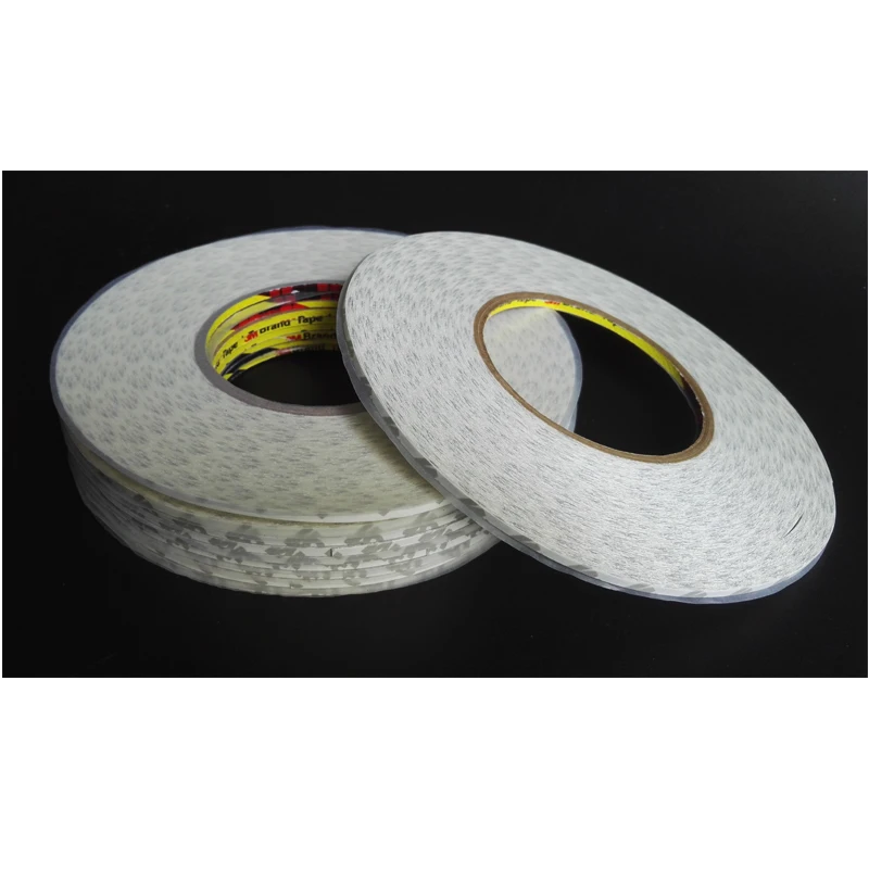 5 rolls 3.5mmx50M 3M 9080 Double Sided Tissue Tape Adhesive for LED Strip, Phone Pad Tablet LCD Touch Screen Glass Repair