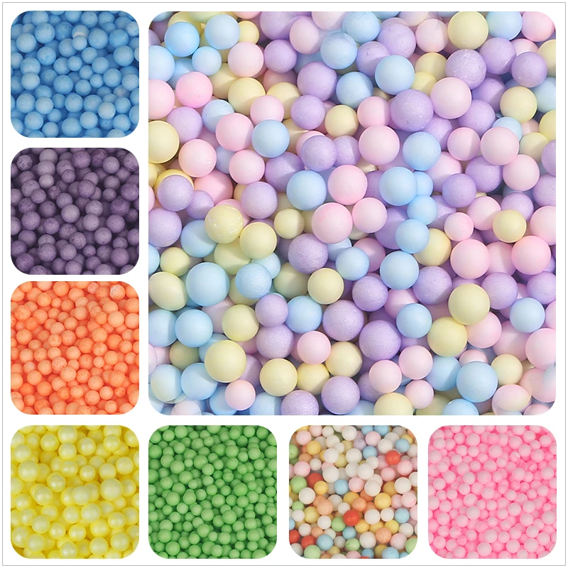 2-10mm Colorful Foam Balls DIY Birthday Party Decorations Wedding Flower Box Filler Candy Gift Box Filler Gift Packing Supplies