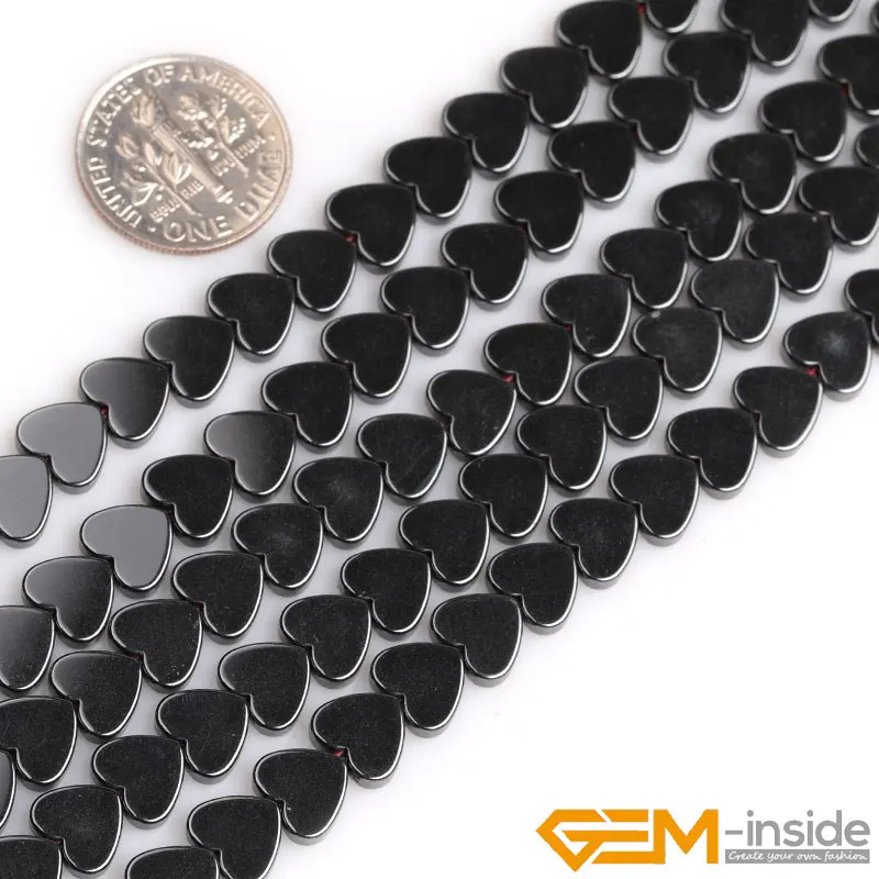Natural Non-Magnetic Hematite Love Bead For Jewelry Making Strand 15 Inch DIY Jewelry Accessorries Loose Spacer Bead For Gifts