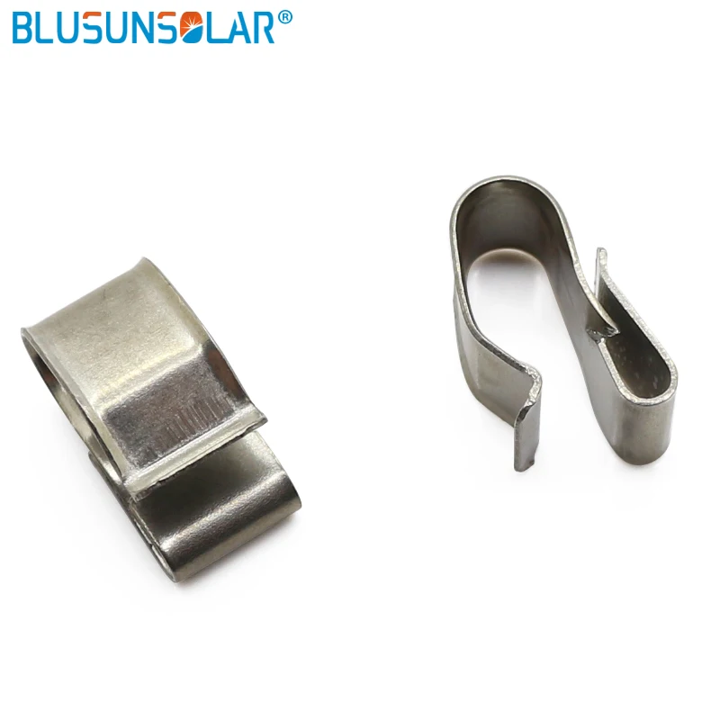 

100 PCS/LOT Solar PV Cable Clips/Clamp With Stainless Steel For PV Solar Cable Wire C02A