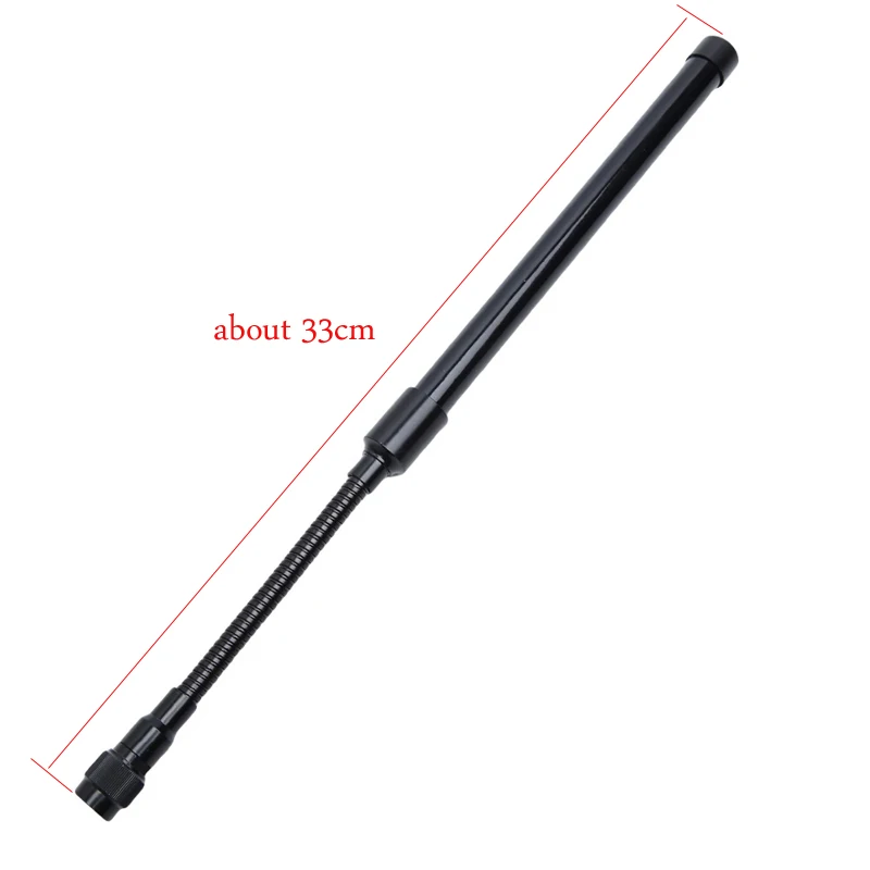 Imagem -03 - Antena Tática Gooseneck Sma-banda Dupla Masculina Vhf Uhf Antena Dobrável para Yaesu Vx3r 5r 7r 230 Wouxun Kg-uv8d Tyt Radio Ar148