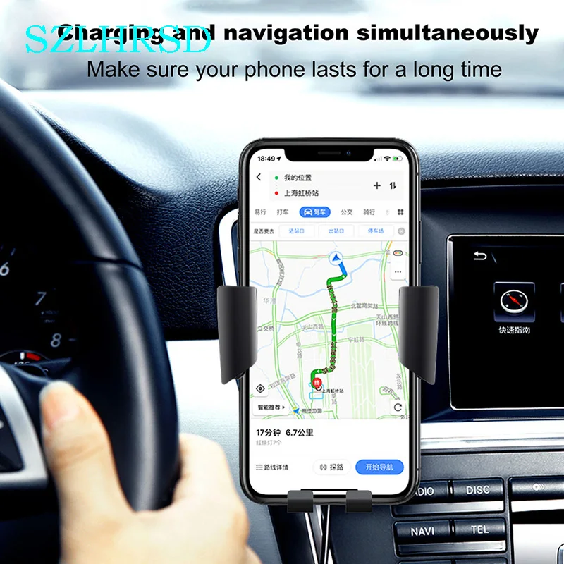 Car Mount Qi Wireless Charger For OnePlus 10 Pro/OnePlus Ace Pro Quick Charge 10W Fast Car Phone Holder Stand