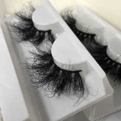 Buzzme 25mm Extra Long Eyelashes Volume Mink Lashes Dramatic Fluffy Messy Reusable Cruelty Free Eye Lash For Makeup Beauty