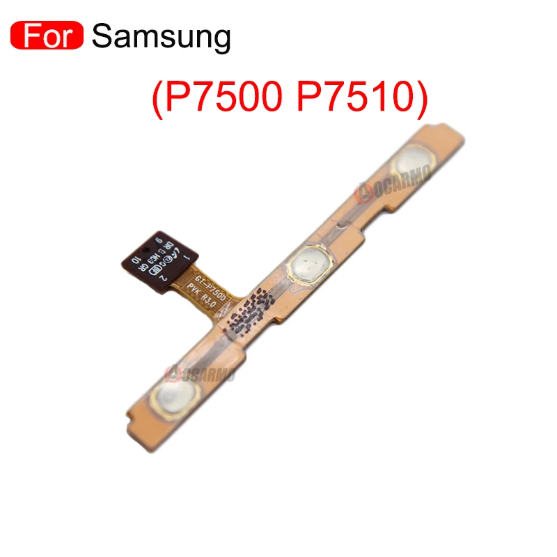 Power On Off Volume Up Down Button Flex Cable For Samsung GALAXY Tab 10.1 P7500 P7510 Repair Replacement Part