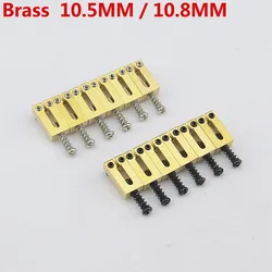 【Made in Korea】1 Set ( 6/7/8 Pieces ) Electric Guitar Bridge  Brass Saddle  10.5MM/10.8MM