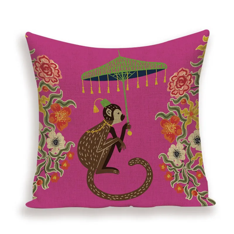 Juste de coussin Mandala pour la décoration intérieure, taie d\'oreiller florale, housses de pot de fleurs colorées, housses de vase, coussins de