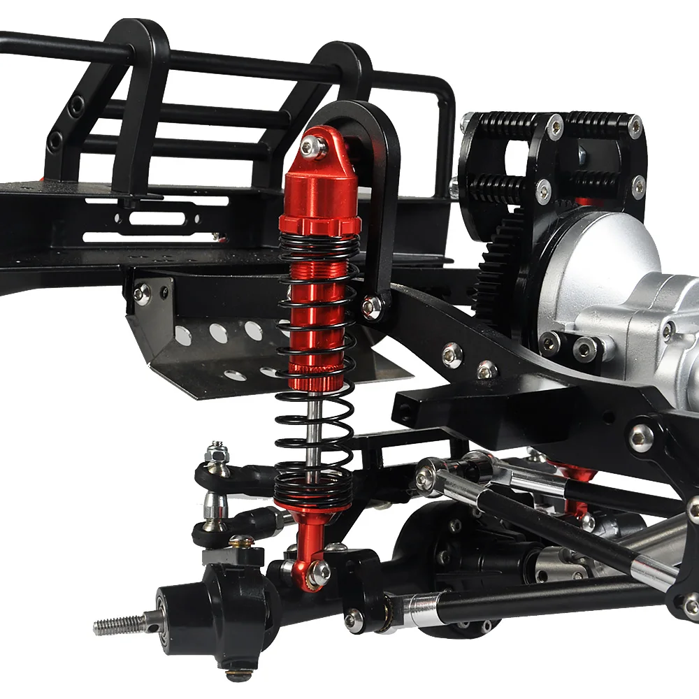 YEAHRUN 4 pz 90/100/110/120mm ammortizzatore regolabile rosso per TRX-4 Wraith SCX10 D90 1/10 RC Crawler modello di auto parti di aggiornamento