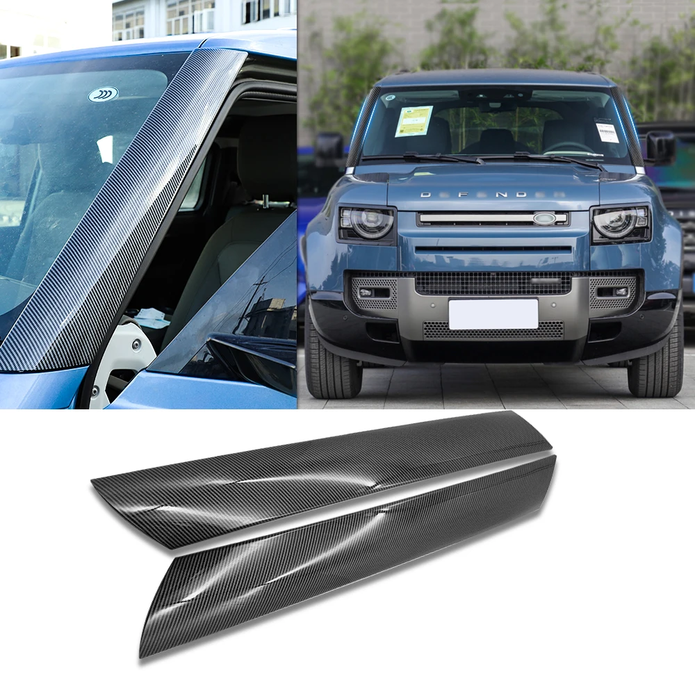 For Land Rover Defender 90 110 2020-2022 Car Exterior Front Windshield A-Pillar Trim Strip Protection Sticker Decoration Patch