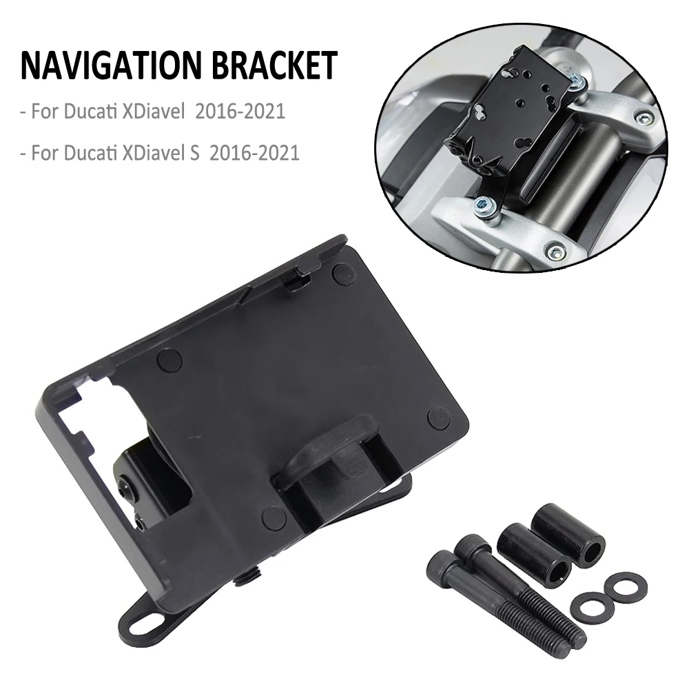 

Motorcycle Mobile Phone GPS Mount USB Wireless Charging Navigation Bracket Holder Stand For Ducati XDiavel X Diavel S 2016-2021