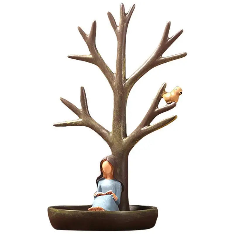 

Fashion Tree Girl Jewelry Frame Bracelet Necklace Display Creative Retro Branches Ornaments Window Display Jewelry Storage