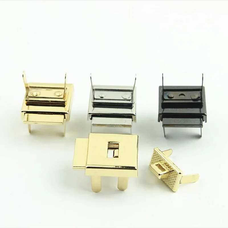 10pcs/lot luggage, handbags, leather hardware accessories, metal lock switch lock, female bag invisible lock