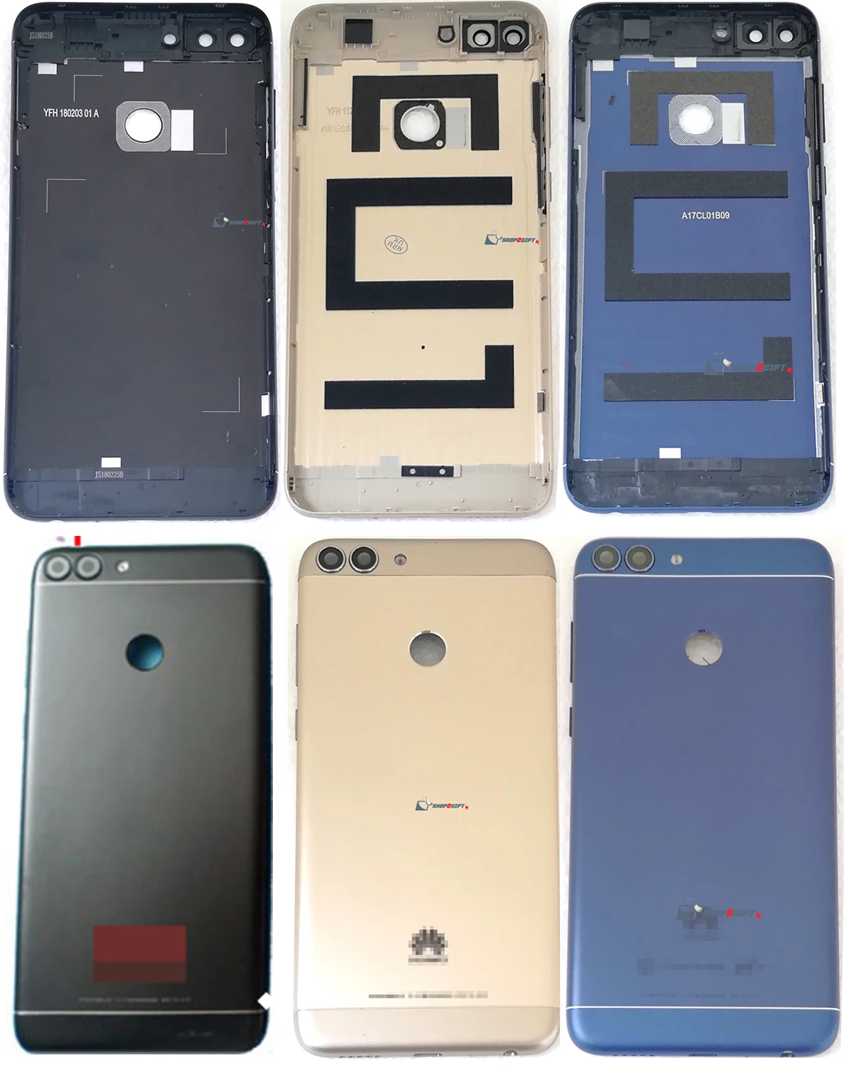 OEM For Huawei P Smart FIG-LA1 FIG-LX1 FIG-LX2 LX3 Back Housing Battery Cover+Fingerprint