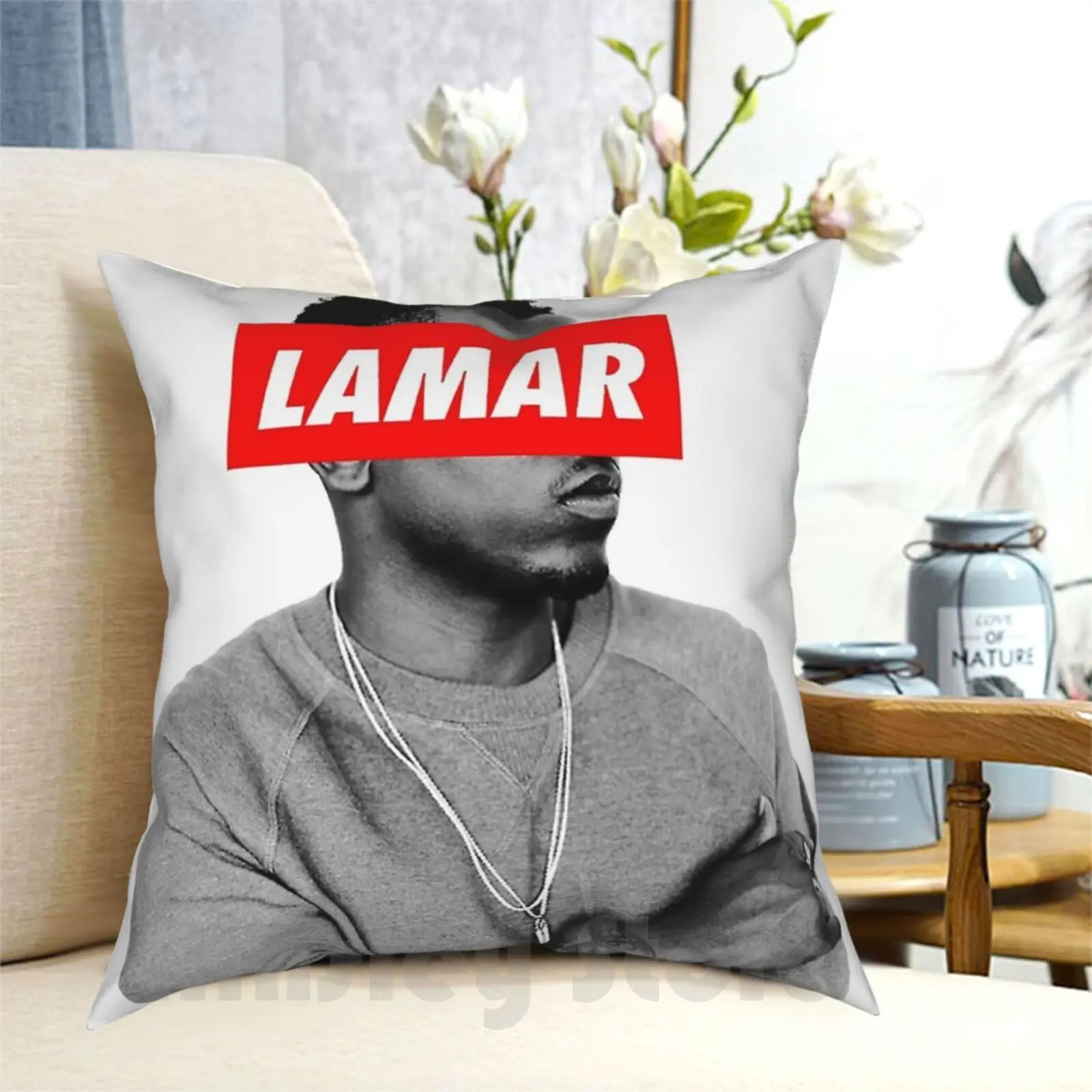 Lamar Pillow Case Printed Home Soft Throw Pillow Rapper Hip Hop Music Damn Drake Tde J Cole Kanye West Humble Schoolboy