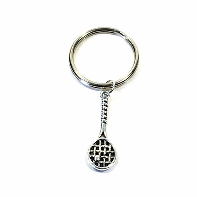 Racket Keychain, Squash Key Chain, Gifts for Racquetball Player Present, Racquet Ball Jewelry  Son Daughter