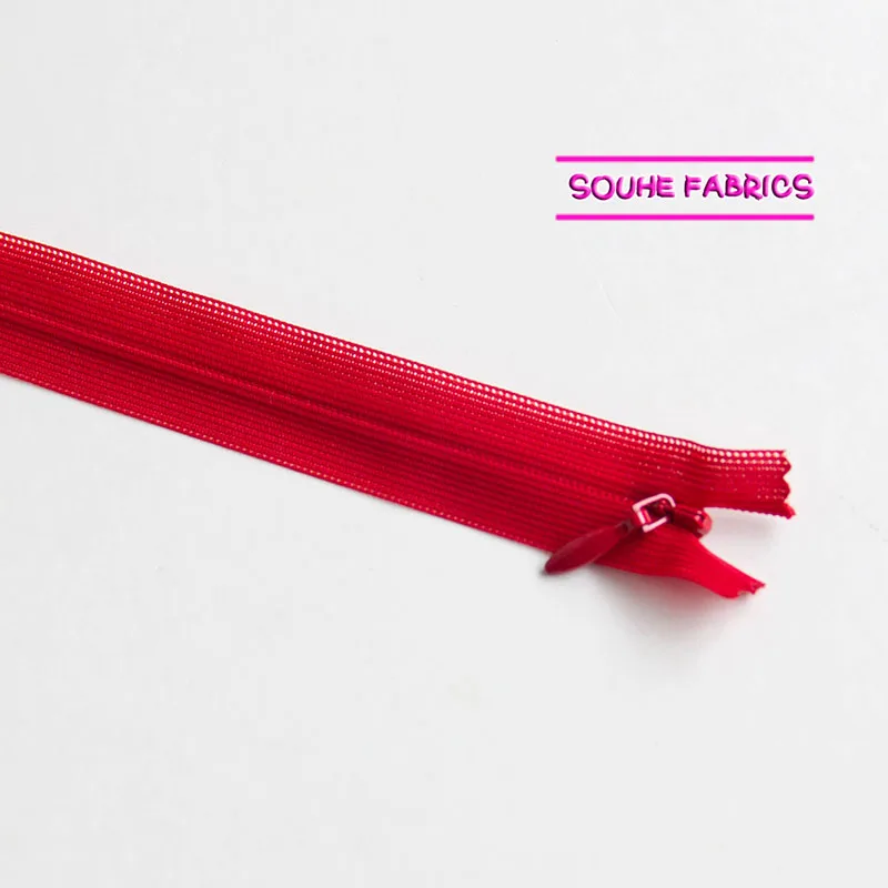 1 قطعة YKK 2 #   سحاب غير مرئي من النايلون لملحقات قماش الخياطة وتنورة الملابس