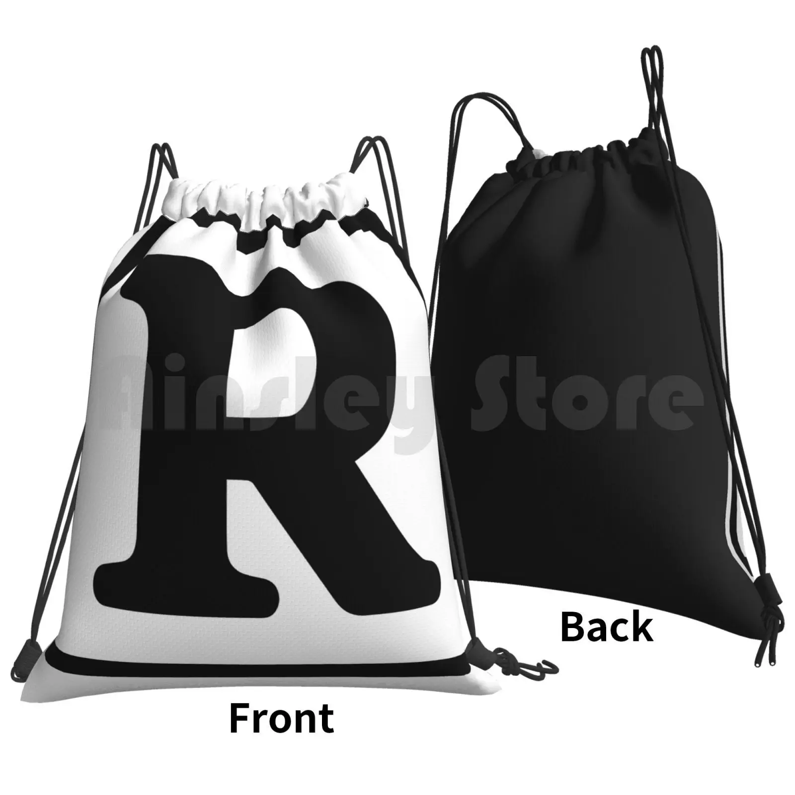 Rated R Backpack Drawstring Bag Riding Climbing Gym Bag Rated R Movies R Rated Movies Letter R Bold Letter R