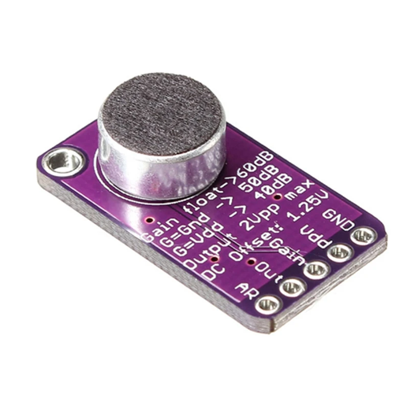 MAX9814 modulo scheda amplificatore microfono Electret AGC guadagno automatico per Arduino